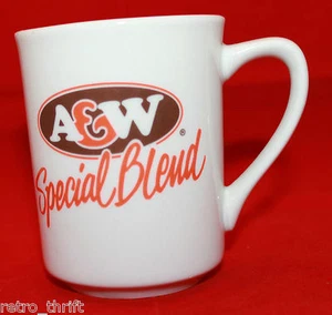 A&W Special Blend White Logo Coffee Tea Mug Cup Made in China French English  - Bild 1 von 10