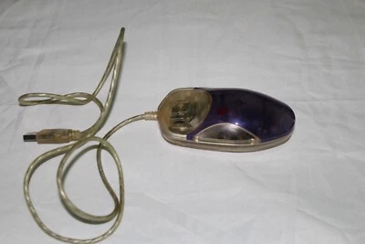 MaCally USB Mouse Clear Rare Purple Grape Mouse - Image 1 of 4
