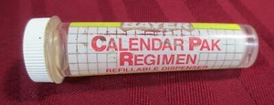 ORIGINAL Vintage BAYER ASPIRIN CALENDAR PAK REGIMEN TABLET DISPENSER PLASTIC DAI - Picture 1 of 4