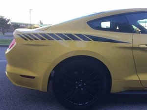 MUSTANG FADED Strobe REAR QUATER Stripe Decal Stripes 2015 2016 2017 - Picture 1 of 3