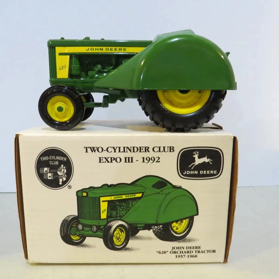 Ertl John Deere '57-"60 620 Orchard Tractor 2Cyl Club Ltd Ed 1/16 JD-567810YA-B2 - Image 1 of 4
