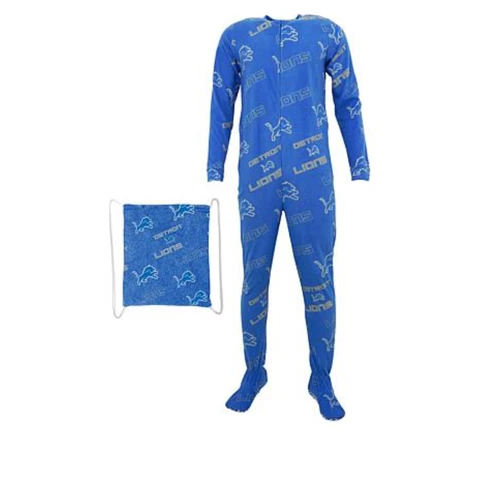 NFL Keystone Unisex Union Suit with Cinch Bag - Detroit Lions Cover