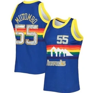 Dikembe Mutombo #55 Nuggets Blue Men's On Court Replica Jersey - Bild 1 von 1