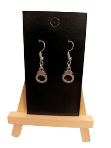 Damen Ohrringe Geburtstagsgeschenk cool Handschellen Stil Edelstahl Haken - Bild 1 von 6