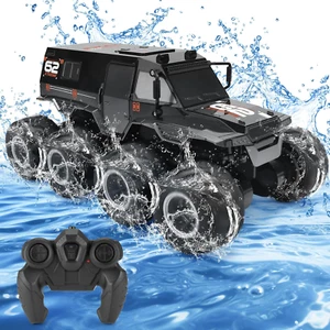Amphibious RC Trucks,8WD Offroad Waterproof,1: 12 Large Remote Control Monster T - Picture 1 of 12