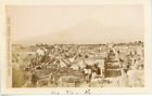Italia, Pompei, Panorama preso dalle mura  Vintage albumen print.  Tirage albu