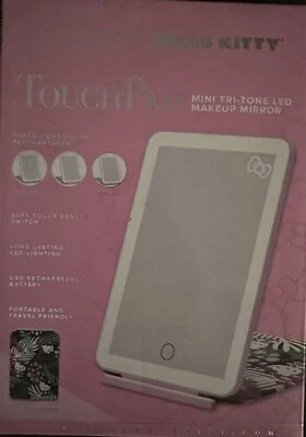 IMPRESIONES HELLO KITTY (PLANTAS) TOUCH PAD MINI ESPEJO DE MAQUILLAJE LED TRITONO Foto 1 de 2