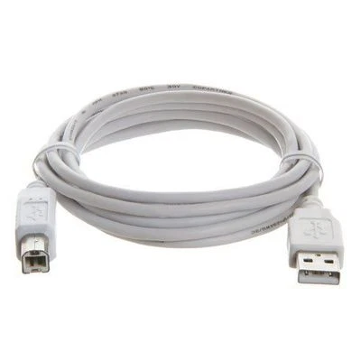 15 FT USB 2.0 A TO B HIGH SPEED PRINTER SCANNER CABLE FOR HP CANON EPSON White - Image 1 of 3