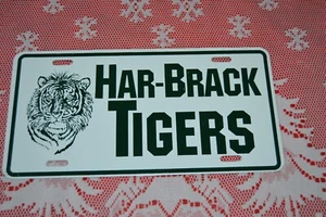 Tin License plate ~ Har-Brack Tigers Natrona Heights Brackenridge Pennsylvania - Picture 1 of 5