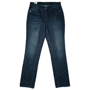 MAC Melanie Damen Stretch Jeans Hose Straight Leg mid Rise 38 M W29 L32 d. blau - Bild 1 von 5