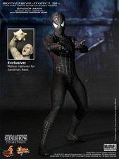HOT TOYS 1/6 figure SPIDERMAN 3 BLACK SUIT MMS165 SIDESHOW EXCLUSIVE EDITION NEW