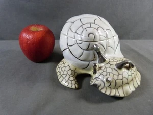 Vintage Ceramic Snail Jewelry Box or Candy Box Signed PL - Picture 1 of 13