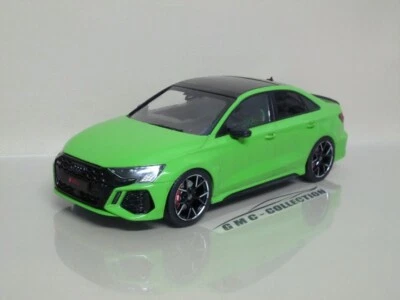 AUDi RS3 SEDAN 2022 VERDE GREEN EDiZiONE LiMiTATA IXO-MODELS 1/18 (NO GT-SPIRiT) - Immagine 1 di 4