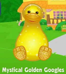 Webkinz Classic Mystical Golden Googles - hm9593 - Promo Pet - Virtual Code Only - Picture 1 of 1