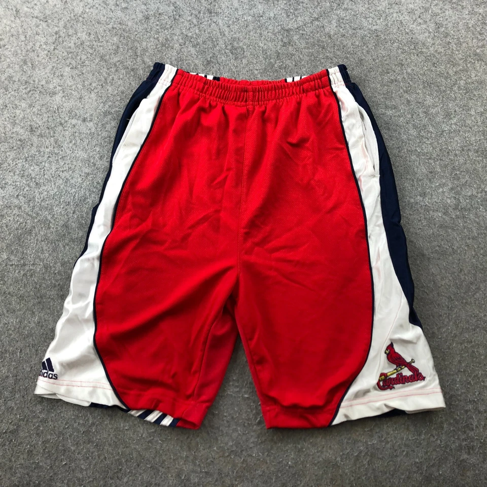 St Louis Cardinals Shorts Boys XL Red Embroidered Logo Adidas Youth * - Image 1 of 4