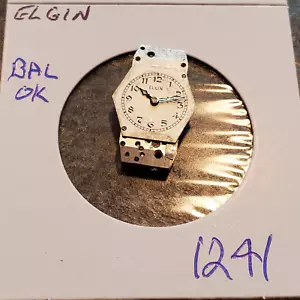 LADIES ELGIN WRIST WATCH MOVEMENT #1241 - Picture 1 of 2