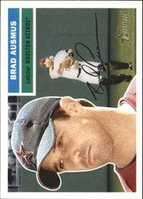 2005 Topps Heritage White Backs Houston Astros Baseball Card #22 Brad Ausmus