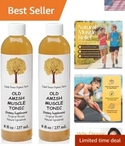 Effective Organic Muscle Tonic 2-Pack - Ginger & Apple Cider Vinegar Blend - Picture 1 of 8