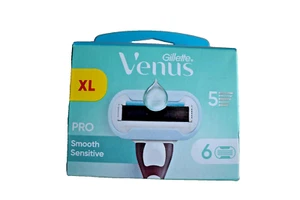 Gillette Venus Smooth Sensitive Refill - Pack Of 6 Blade Refils - Picture 1 of 1