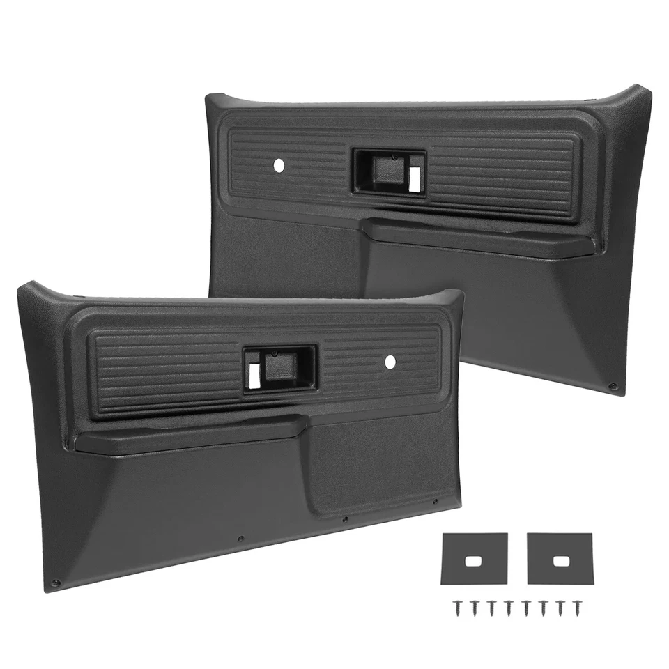 For Chevrolet/ GMC Truck 1977-1980 Inner Door Panels Black Plastic Left+Right Foto 1 de 4