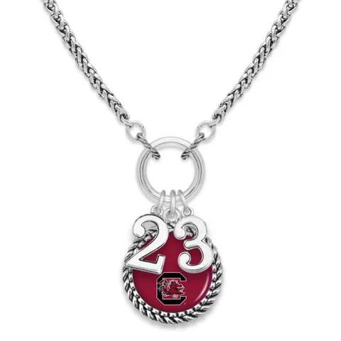 South Carolina Gamecocks Graduation Year 2023 Silver Chain Necklace Jewelry USC Cover