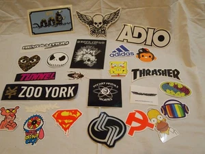 Assorted Skateboard Longboard Stickers 90s-2000s Lot 25 ATM Zoo York Thrasher - Picture 1 of 6