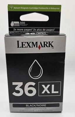 Black Genuine Lexmark 36XL Ink Cartridge - Image 1 of 4