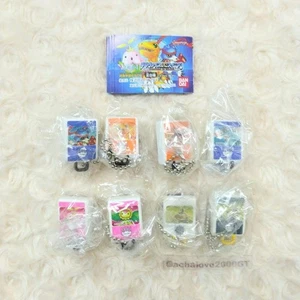 Digimon figure key chain Set of 8 mascot retro rare Japan anime hobby m634 - Picture 1 of 8