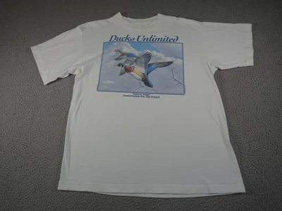 Camisa De Colección Ducks Unlimited Para Hombres XL Blanca Conservación EE. UU. Alas de Otoño Años 80 Foto 1 de 4