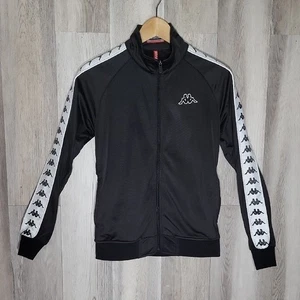 Giacca da pista Kappa M 222 Banda Anniston slim fit full zip nera bianca anni 80 90 - Foto 1 di 11