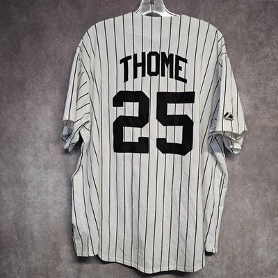 Camiseta masculina vintage Majestic MLB Chicago White Sox Jim Thome 25 listras GG - Imagem 1 de 4