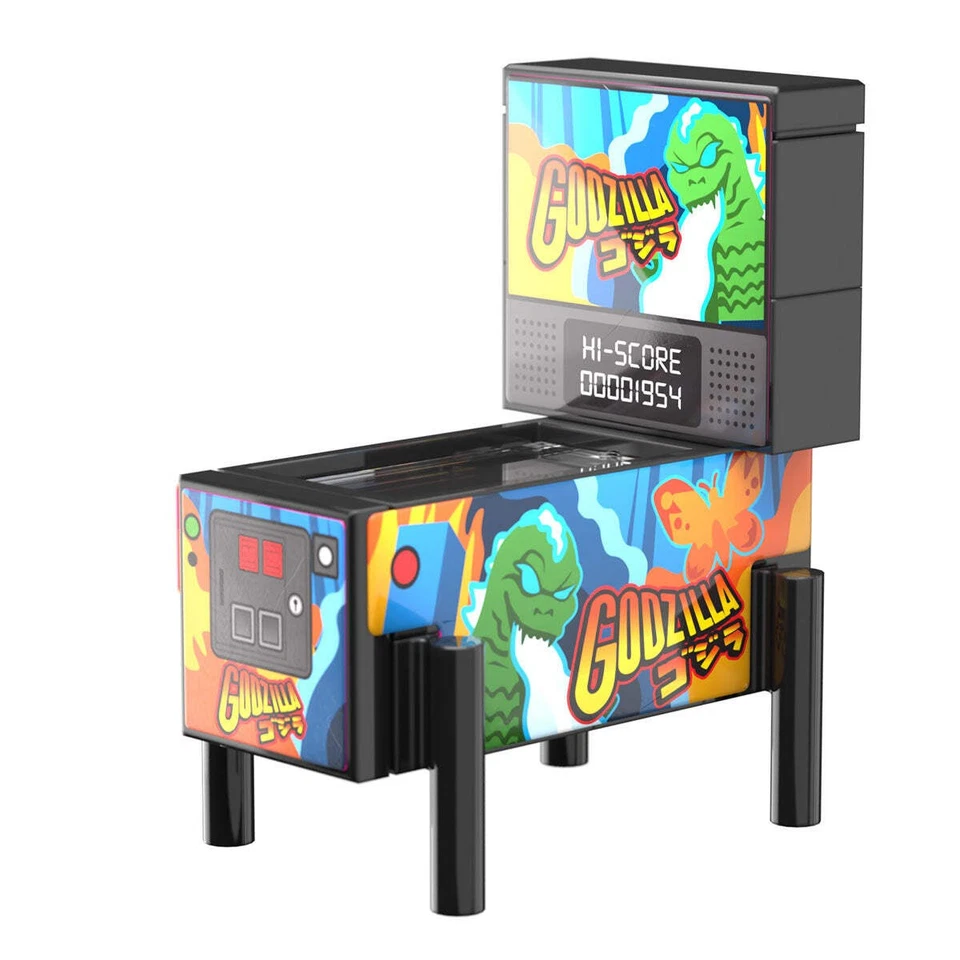 Godzilla Pinball Arcade Machine Building Set made using LEGO parts - B3 Customs - Image 1 of 1