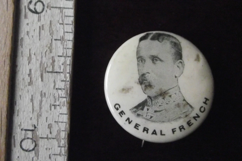 VINTAGE BOER WAR TIN PIN BADGE - Image 1 of 2