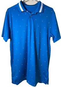 Nike Polo blau mit weißen Dreiecken Dri-Fit Golf Herren Small - Bild 1 von 9