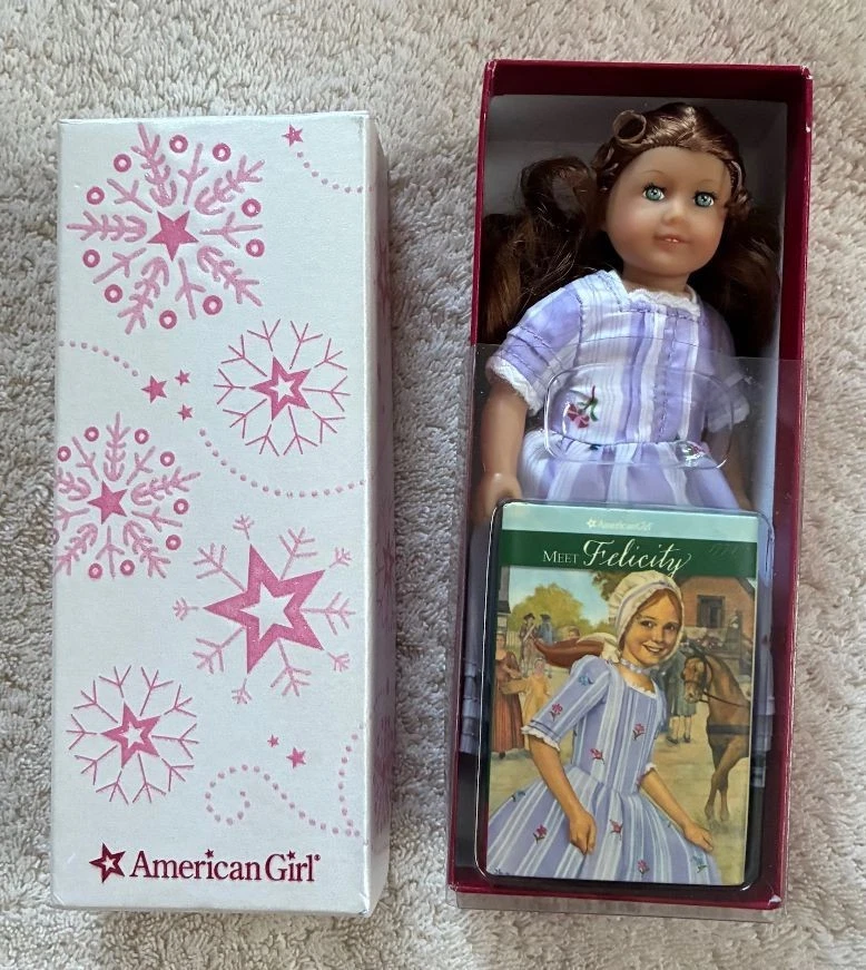 American Girl Doll Felicity in Purple Mini Doll - 6" New in Box - Image 1 of 1