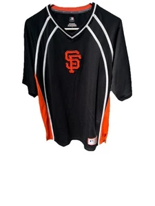 Majestic San Francisco Giants Jersey Unisex Black Orange White Large No Name - Picture 1 of 15