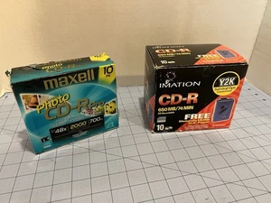 Maxwell Y2K Imation Blank CD-R 20 Brand New Factory Sealed Jewel Case 650 700 MB - Picture 1 of 6