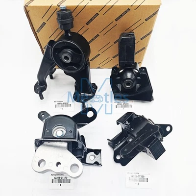 4 Pcs Complete Kit Engine Mount Mounting For 14-19 TOYOTA COROLLA 1.8 CVT Foto 1 de 4