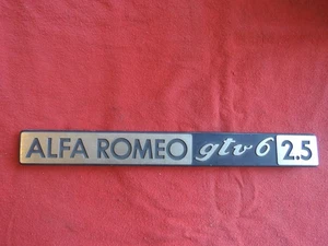 ALFA ROMEO Used Original ALFA ROMEO GTV6 2.5 Metal BADGE for GTV-6 Rear Hatch - Bild 1 von 13