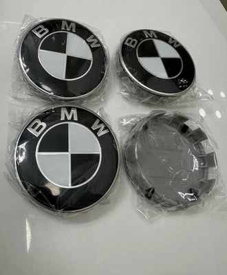 4PCS For BMW 68mm Wheel Center Hub Caps Logo Badge Emblem Rim Hubcaps Emblem NEW Foto 1 de 4
