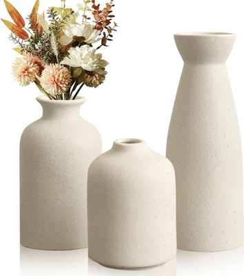 3er-Set Keramik Vasen, Deco Matte Vasen für Pampasgras Getrocknete Blumen - Bild 1 von 4