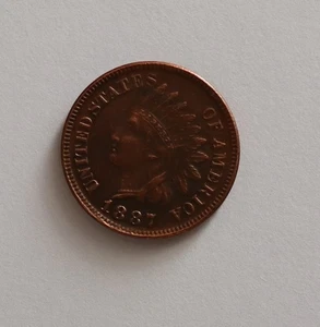 USA ein Cent aus 1887 aus meiner Sammlung - Bild 1 von 2