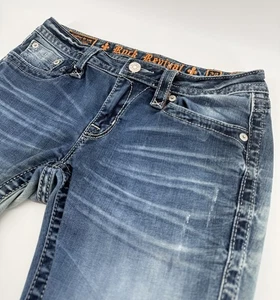 Rock Revival Jeans Damen 29 Blau Alivia Skinny Stretch Distressed Denim Hose - Bild 1 von 10