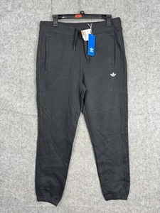 Pantalones deportivos Adidas clásicos del trébol para hombre medianos negros AZ1110 nuevos - Imagen 1 de 8