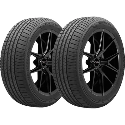 (QTY 2) 225/40R18 Bridgestone Turanza T005 92Y XL Black Wall Tires Foto 1 de 4