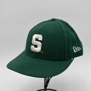 New Era Michigan State Spartans Bloque S Para Hombres Verde 59Fifty Sombrero Ajustado 7 3/8 - Imagen 1 de 17