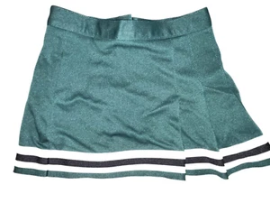 Kind Cheerleader Uniform Rock Mädchen 22" Taille 3 Falten Jägergrün Uni - Bild 1 von 4
