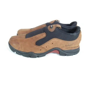 Zapatos Mocasines Rockport XCS Para Hombres Sin Cordones Talla 11.5 W Gamuza/Cuero Marrón Negro - Imagen 1 de 11