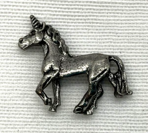Nuevo, Joyería de Moda, Collar Unicornio Colgante Acero en Color Cromo - Imagen 1 de 3