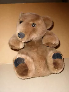 Oso de peluche marrón vintage 1988 Don James Petagree coleccionables peluche suave 12"" - Imagen 1 de 5
